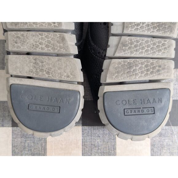 Cole Haan Zero Grand OS Wingtip Oxfords Black/Gray Men's Size 11M - Picture 13 of 16